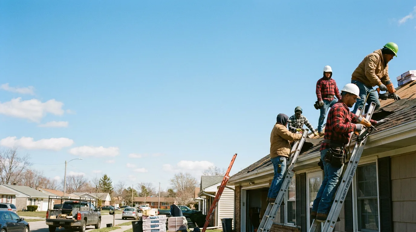 Roofing in Mentcle, PA near me